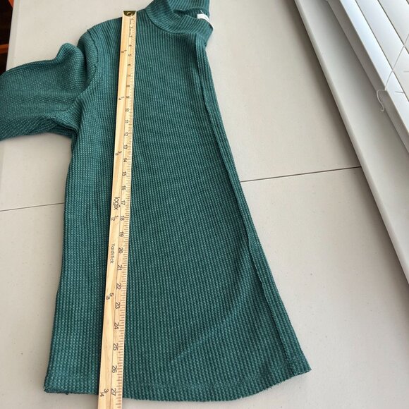 Maurices Womens Green Long Sleeve Knit Mock Neck Tee Size XXL Fair Isle Cuff - Picture 10 of 11